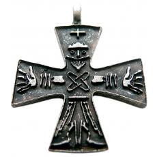 Odins Cross (Pendant in antiqued silver)