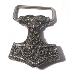 Thors Hammer Buckle (Grtelschnalle in Silber)