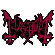Mayhem - Logo (rot) Aufnher