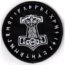 Mjlnir Runen schwarz (Aufnher)