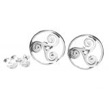 Alija - Celtic triskele (earrings in silver)