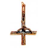 Inverted Cross 24 Carat Gold plated (Pendant)