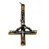 Inverted Cross Antique brass plated (Pendant)