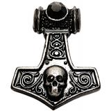 Skull Hammer (Kettenanhnger in Altsilber)