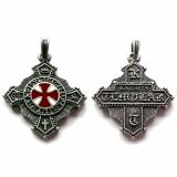 Knights Templar (Pendant in antiqued silver)