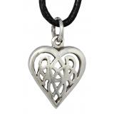 Amina - Celtic Heart (Pendant in silver)
