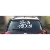 Black Metal + Pentagram [high] Rear Window Sticker