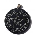 Witch Pentagram (Pendant from Horn)