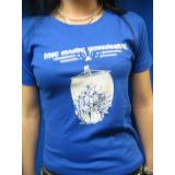 Met macht unbesiegbar (Girly T-Shirt) - limited blue shirt